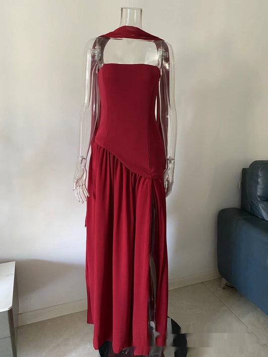 Temperament Contrasting Zipper Tight Dress