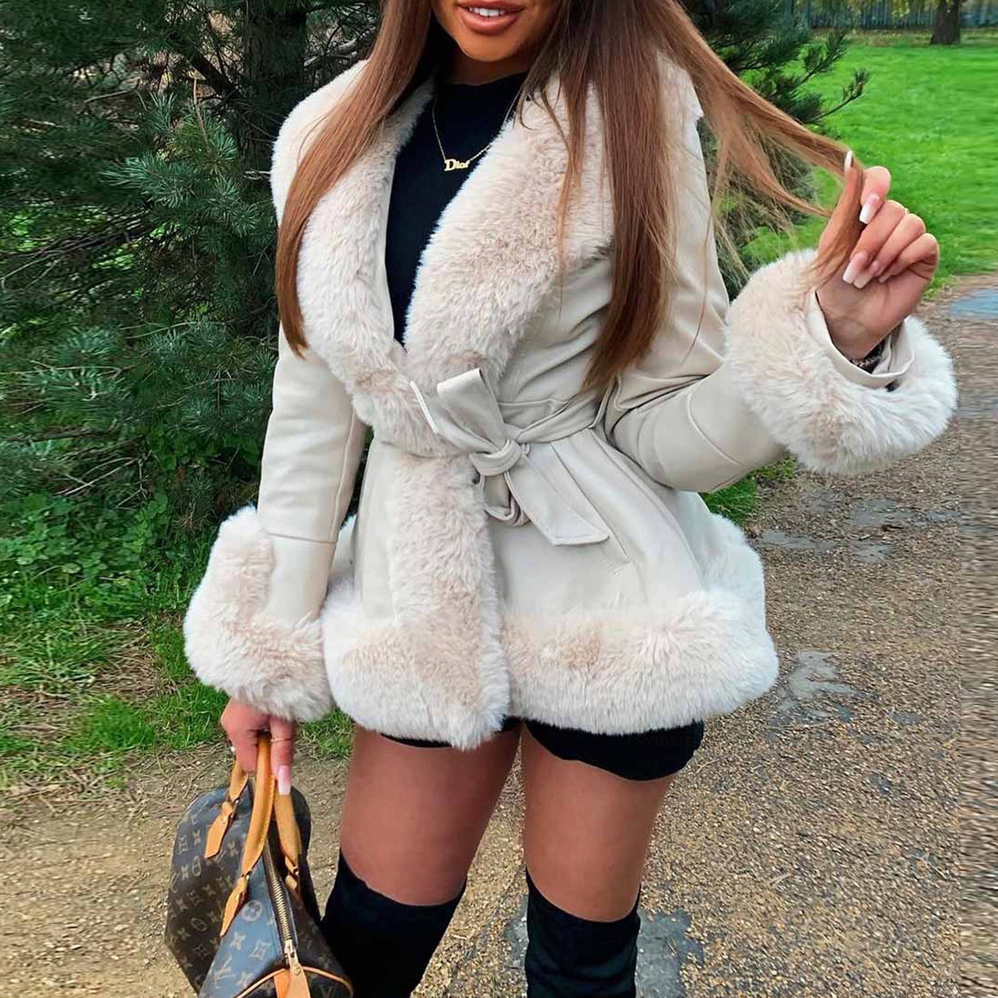 Chasing Sunsets Faux Fur