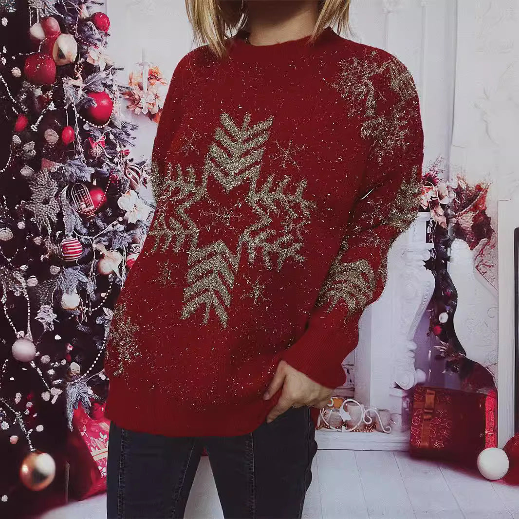 Snowflake Long Sleeve Top