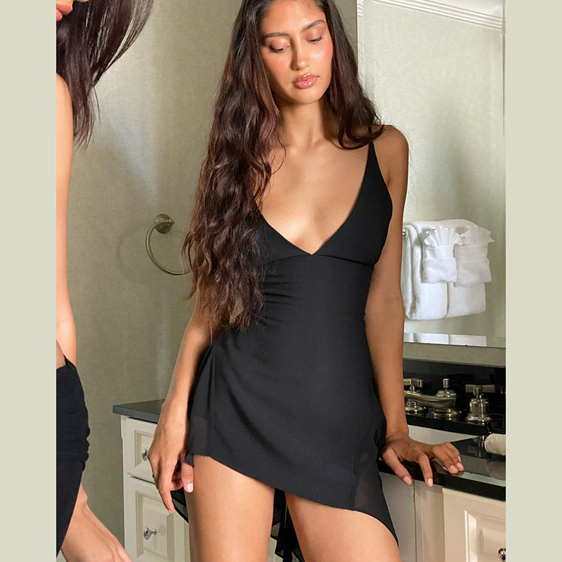 Good Vibes Only V-Neck Dress