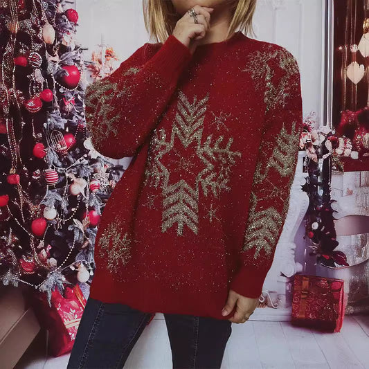 Snowflake Long Sleeve Top