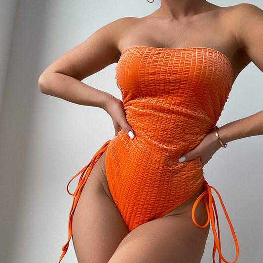 New Solid Color Summer Beach Women's Swimsuit