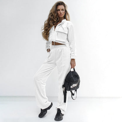 Center Stage Long Sleeve Two Piece Pant Set