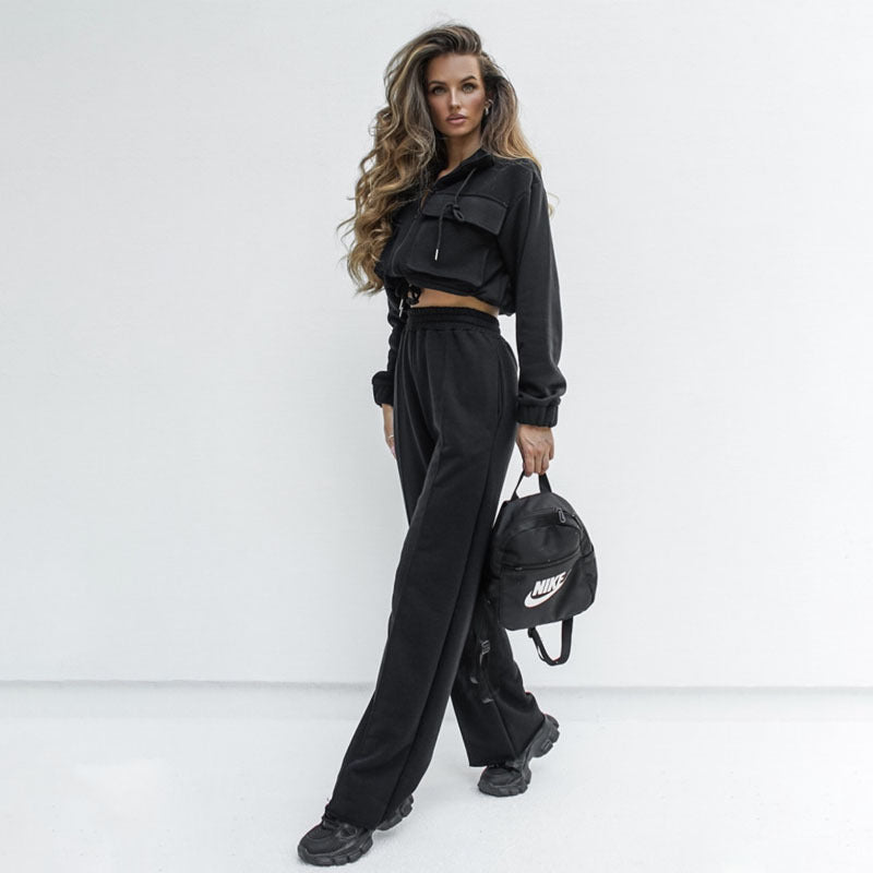 Center Stage Long Sleeve Two Piece Pant Set