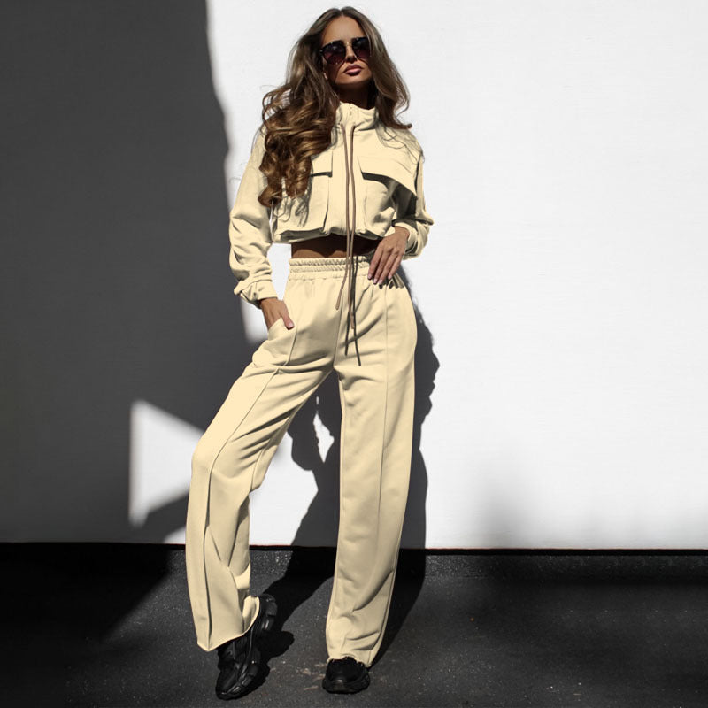 Center Stage Long Sleeve Two Piece Pant Set
