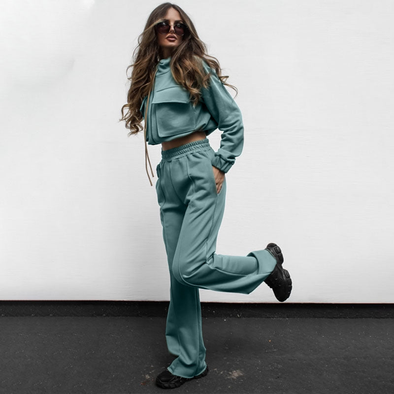Center Stage Long Sleeve Two Piece Pant Set