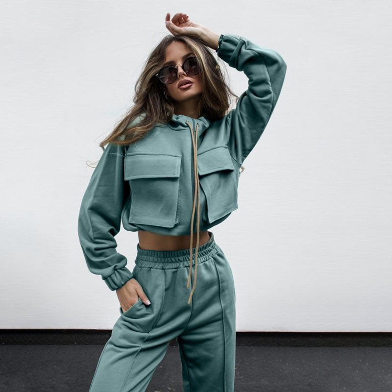 Center Stage Long Sleeve Two Piece Pant Set