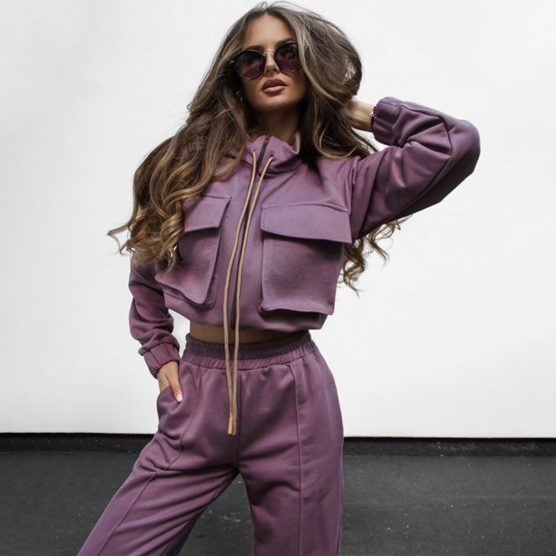 Center Stage Long Sleeve Two Piece Pant Set
