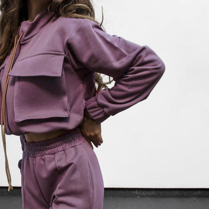 Center Stage Long Sleeve Two Piece Pant Set