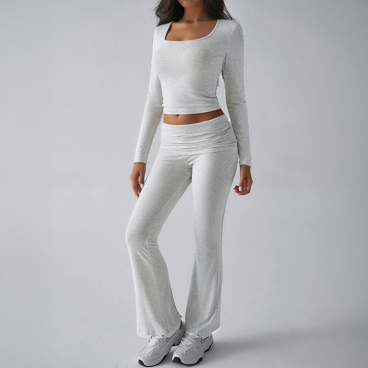 Keep it Cute Ruched Two Piece Pant Set