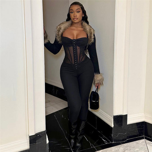 Slay All Day Lace Jumpsuit
