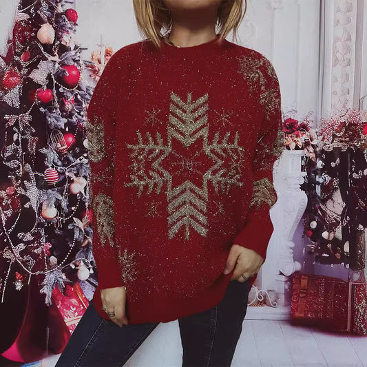 Snowflake Long Sleeve Top