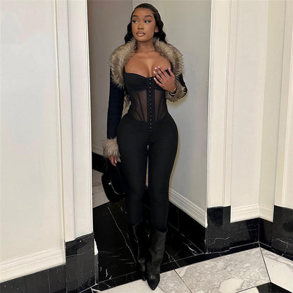 Slay All Day Lace Jumpsuit