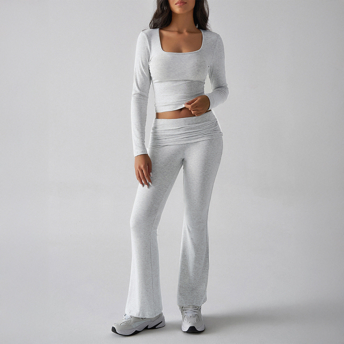 Keep it Cute Ruched Two Piece Pant Set