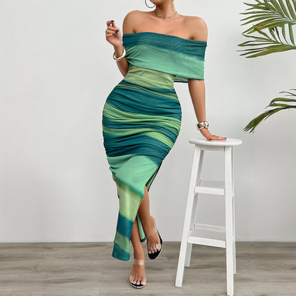 Get 'Em Girl Off Shoulder Dress