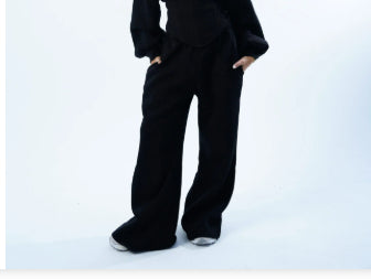 Womens Slim-fit Waist-cinching Hoodie And Drawstring Pants Two-piece Set